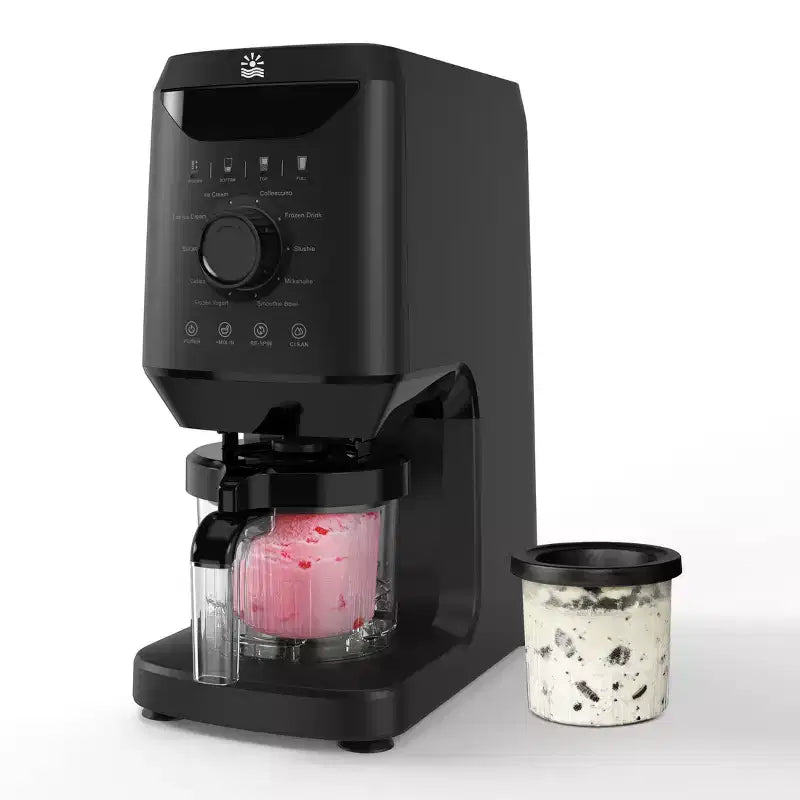 Etust 12-in-1 Ice Cream Maker Machine with Mix-In & Re-Spin Function, Family-Size Frozen Yogurt & Gelato Maker, 16oz Capacity