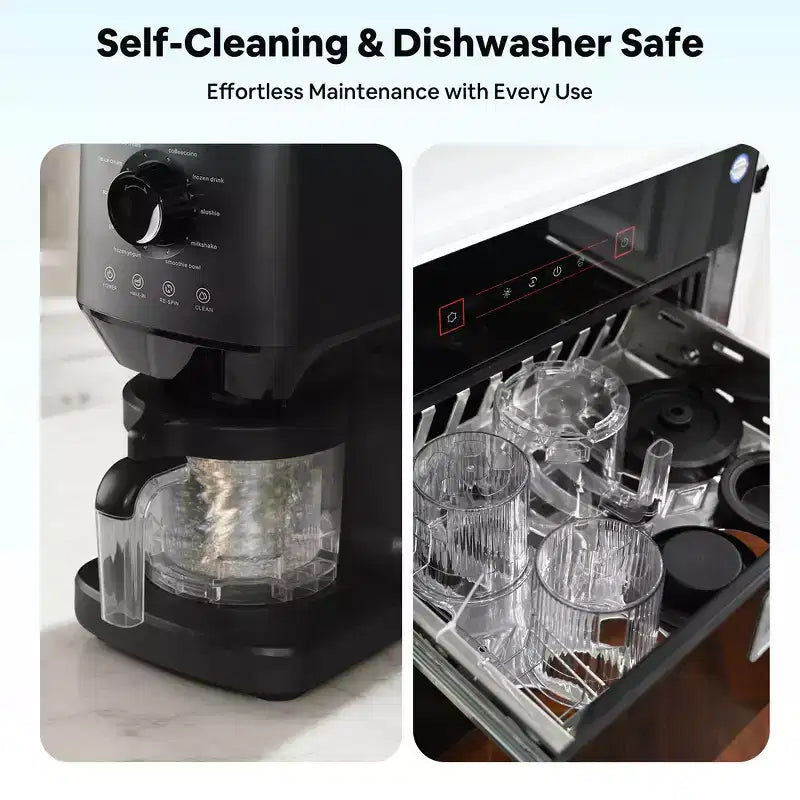 Machine à glace Etust 12-en-1 avec fonction Mix-In et Re-Spin, sorbetière et yaourtière familiale, capacité de 470 ml