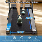 Treadmill on Sale,Treadmills Clearance,0.6-7.5MPH, 64+3+3+1 Programs, Quiet Brushless Motor, Bluetooth App  Compact Running Machine for Home