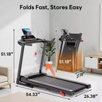 Tapis de course pliable capacité 158 kg pour la maison, tapis de course inclinable pour l'exercice, inclinaison manuelle à 6 %, 12 km/h, bande de roulement large de 40 cm, 71 programmes, soutien des genoux