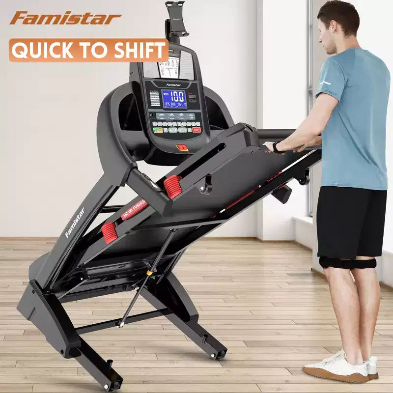 Dual Motor 5HP Folding Electric Treadmill on Sale,Durable Running Machine with 20% Auto Incline,400LBS Capacity,Compact Walking Pad Treadmill