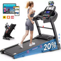 Treadmill Clearance,Treadmill on Sale,4.5HP Foldable Treadmill with 20 Levels Auto Incline, Portable Treadmill for Home Use,71 Programs
