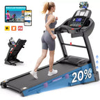 Treadmill Clearance,Treadmill on Sale,4.5HP Foldable Treadmill with 20 Levels Auto Incline, Portable Treadmill for Home Use,71 Programs