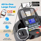 Treadmill Clearance,Treadmill on Sale,4.5HP Foldable Treadmill with 20 Levels Auto Incline, Portable Treadmill for Home Use,71 Programs
