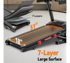 Famistar 5.1HP Folding Treadmill for Home with 20% Auto Incline, 300-400 LB Capacity, Portable Foldable Treadmill, FREE APP Control,12MPH Speed