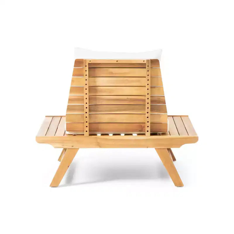 Chaise de club sans accoudoirs de style bohème TUYOHW, chaises de piscine en forme de A pour jardin, véranda et arrière-cour, fauteuil rembourré, mobilier de patio rustique