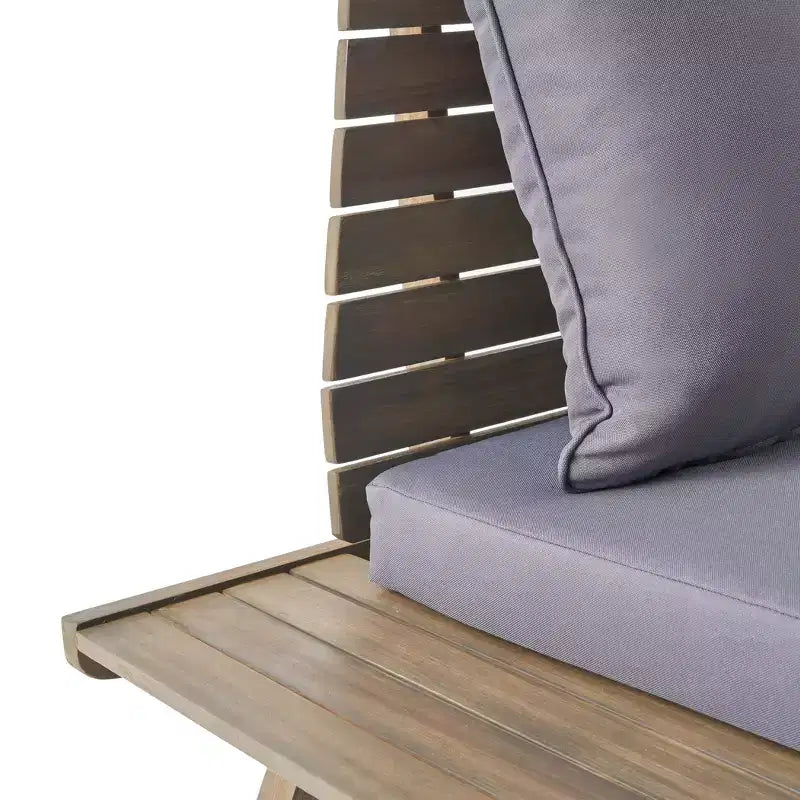 Chaise de club sans accoudoirs de style bohème TUYOHW, chaises de piscine en forme de A pour jardin, véranda et arrière-cour, fauteuil rembourré, mobilier de patio rustique