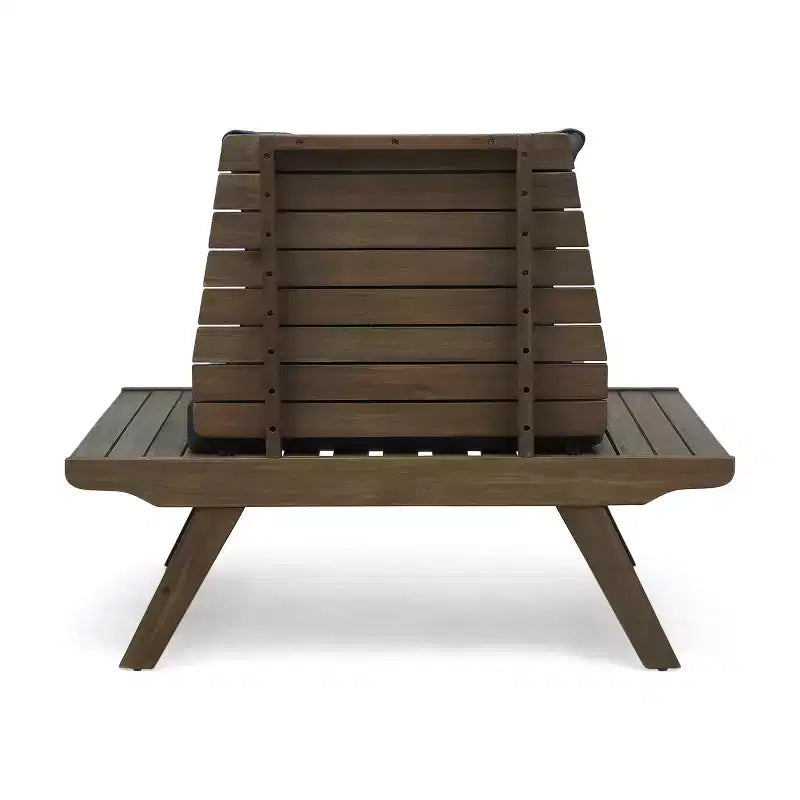 Chaise de club sans accoudoirs de style bohème TUYOHW, chaises de piscine en forme de A pour jardin, véranda et arrière-cour, fauteuil rembourré, mobilier de patio rustique