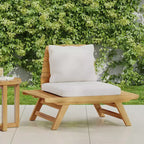 Chaise de club sans accoudoirs de style bohème TUYOHW, chaises de piscine en forme de A pour jardin, véranda et arrière-cour, fauteuil rembourré, mobilier de patio rustique