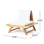 Chaise de club sans accoudoirs de style bohème TUYOHW, chaises de piscine en forme de A pour jardin, véranda et arrière-cour, fauteuil rembourré, mobilier de patio rustique
