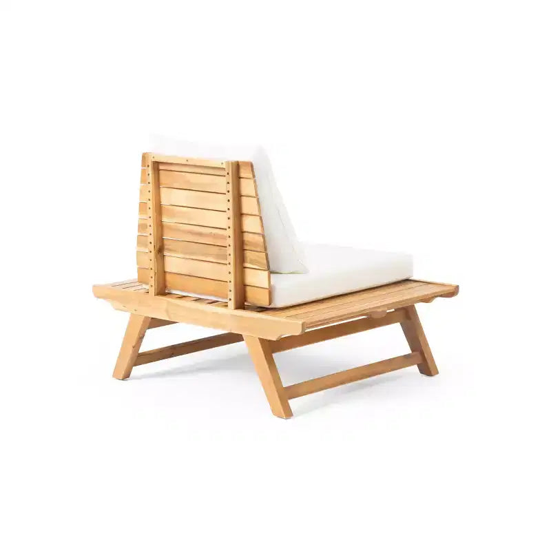 Chaise de club sans accoudoirs de style bohème TUYOHW, chaises de piscine en forme de A pour jardin, véranda et arrière-cour, fauteuil rembourré, mobilier de patio rustique