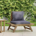 Chaise de club sans accoudoirs de style bohème TUYOHW, chaises de piscine en forme de A pour jardin, véranda et arrière-cour, fauteuil rembourré, mobilier de patio rustique