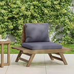 Chaise de club sans accoudoirs de style bohème TUYOHW, chaises de piscine en forme de A pour jardin, véranda et arrière-cour, fauteuil rembourré, mobilier de patio rustique