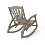 Fauteuil inclinable de style Bohème TUYOHW, fauteuil à bascule en acacia de qualité supérieure avec repose-pieds rétractable pour jardin, véranda et arrière-cour, chaise de loisirs d'extérieur