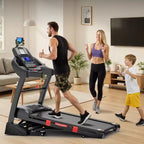 Tapis de course pliable capacité 180 kg, tapis de course à domicile avec inclinaison de 20 %, tapis de course portable avec contrôle via application, 64+3+3+1 programmes, design compact