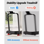15% Incline Walking Pad Treadmill with Handle Bar - 2.5HP Quiet Folding Treadmill for Home Office Under Desk Portable Walking Pad with 220LB Capacity