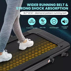 Tapis de course 2-en-1 sous le bureau avec inclinaison automatique, tapis de marche et machine de jogging, télécommande, écran LED, tapis de course portable pour usage domestique