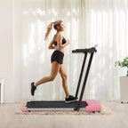 Tapis roulant pliable léger Okak avec bras, tapis roulant portable avec écran LED, tapis de marche pour la maison et le bureau
