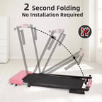 Tapis roulant pliable léger Okak avec bras, tapis roulant portable avec écran LED, tapis de marche pour la maison et le bureau