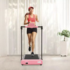 Tapis roulant pliable léger Okak avec bras, tapis roulant portable avec écran LED, tapis de marche pour la maison et le bureau