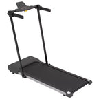 Okak Lightweight Folding Treadmill with Arms, Portable Treadmill with LED Screen, Walking Pad Treadmill for Home and Office Use