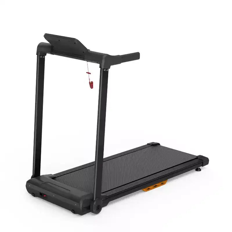 Tapis de marche Okak avec capacité de poids de 120 kg, tapis roulant portable avec écran LED, tapis de course peu encombrant pour la maison et le bureau, noir