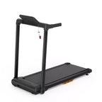 Tapis de marche Okak avec capacité de poids de 120 kg, tapis roulant portable avec écran LED, tapis de course peu encombrant pour la maison et le bureau, noir