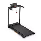 Tapis de marche Okak avec capacité de poids de 120 kg, tapis roulant portable avec écran LED, tapis de course peu encombrant pour la maison et le bureau, noir
