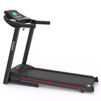 Okak Foldable Treadmill with Incline and 5IN LCD Screen, Portable Treadmill with Bluetooth Music, Walking Pad for Man, Women, Black
