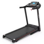 Okak Foldable Treadmill with Incline and 5IN LCD Screen, Portable Treadmill with Bluetooth Music, Walking Pad for Man, Women, Black