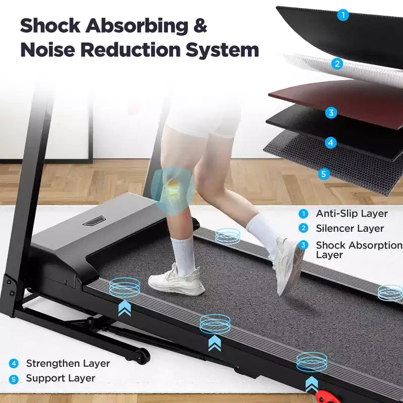 Tapis roulant en solde, Dégagement de tapis roulants, Tapis roulant électrique pliable pour la course et la marche, Tapis roulant portable pour un usage domestique, 12 km/h, Applications intelligentes