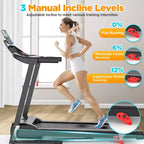 Tapis de course électrique pliable 3.75 CV pour la maison avec inclinaison et application, vitesse de 12 km/h, 136 kg, haut-parleurs Bluetooth Hifi, tapis de course pliable pour la marche et la course