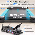 Tapis de course en solde, Tapis de course en liquidation Tapis de course pliable 5.0HP pour la maison avec 20 inclinaisons automatiques, Tapis de course électrique pliable