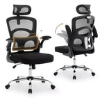Ergonomic Office Chair  High-Back Mesh Desk Chair with Adjustable Headrest & Wheels  Swivel Task Chair for Home/Office/Gaming Room