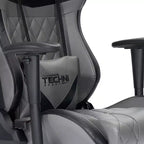 TUYOHW XL Ergonomics Gaming Chair 360 Swivel Office Chairs with Head&Lumbar Pillow,90-150 Recliner Chair for Office&Home,350lbs Max,Gray