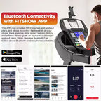 Clearance Folding Treadmill for Home/Office, 4.5HP Motor, 20% Incline, 0.612 MPH, 300 lb Capacity, LED Display, APP Control
