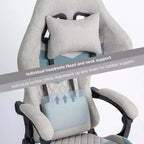 BALHAM TRADE-Computer Chair with Adjustable Lumbar Support Headrest Footrest Big and Tall Linkage Armrest