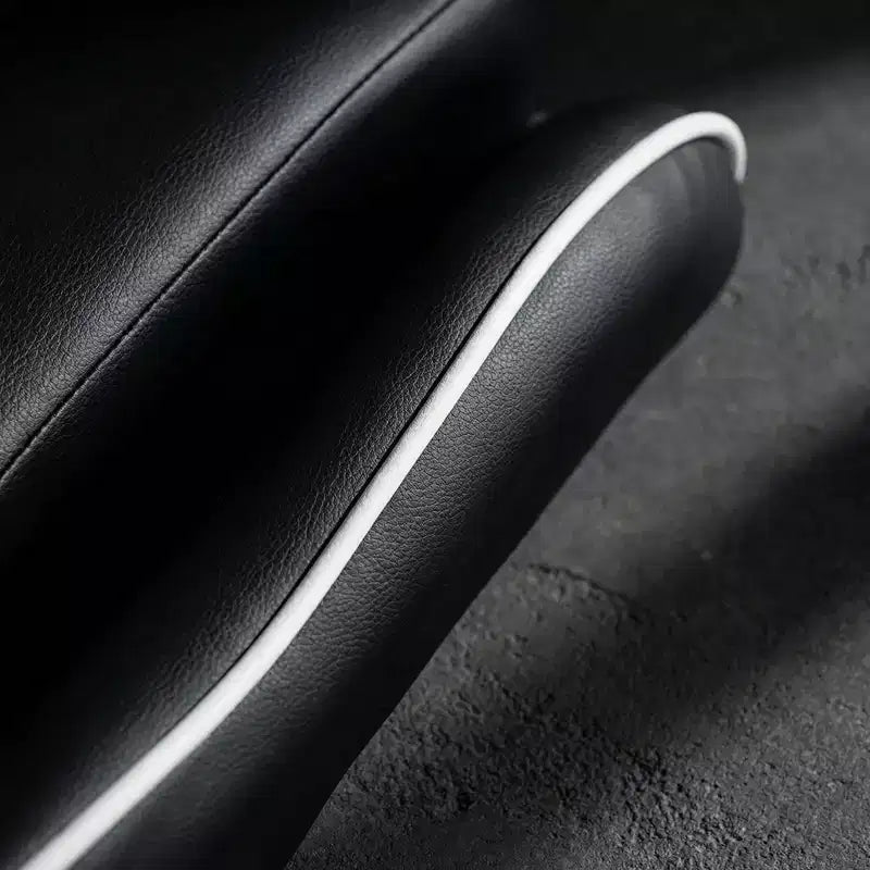 Chaise de Gaming Style Racing, Chaise E-sport Ergonomique avec Massage, Cuir PU, Mousse Moulée Haute Densité, Confortable et Sûre, Blanc