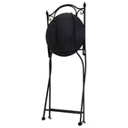 vidaXL Folding Bistro Chairs 2 Pcs Mosaic Bistro Outdoor Patio Chair Ceramic