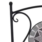 vidaXL Folding Bistro Chairs 2 Pcs Mosaic Bistro Outdoor Patio Chair Ceramic