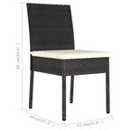 vidaXL Kit de moustiquaires (2 pcs) en rotin synthétique standard durable