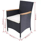 vidaXL Lot de 2 chaises de jardin