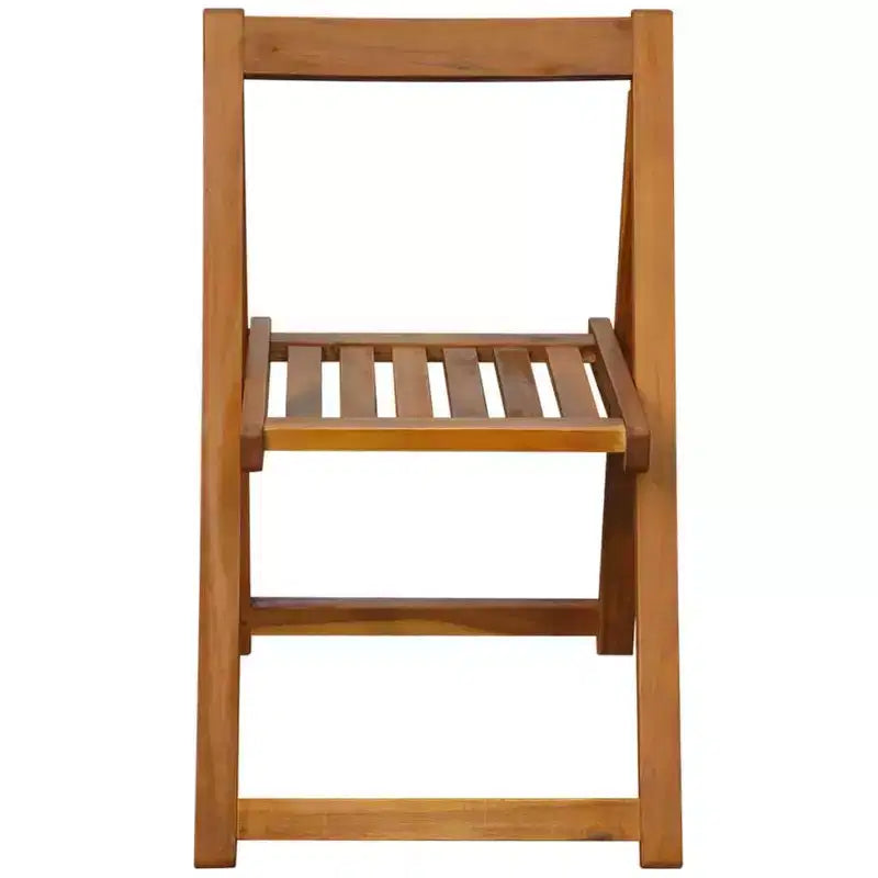 vidaXL Folding Garden Chairs Made from Solid Acacia Wood for Outdoors