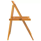 vidaXL Folding Garden Chairs Made from Solid Acacia Wood for Outdoors