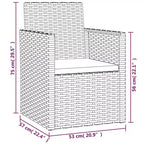 vidaXL Fauteuil de jardin avec coussins Styles