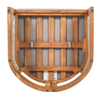 Premium Acacia Wood Outdoor Club Chair with Curved Tub Design and Woven Rope, for Garden