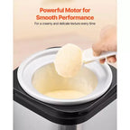 Ice Cream Maker 2.11 Quart Large Capacity Electric Automatic Frozen Dessert Machine with Stainless Steel Shell for Yogurt Sorbet Gelato Silver