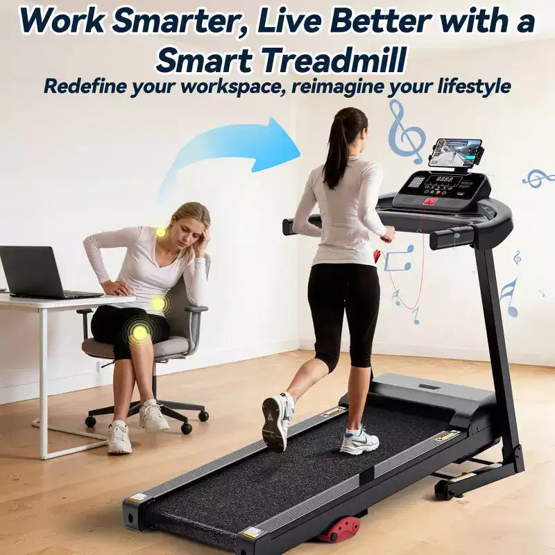 Tapis de course en promotion, Tapis de course en liquidation, Tapis de course pliable avec inclinaison manuelle pour gym à domicile, Machine compacte de marche, jogging, course de 3,25 CV