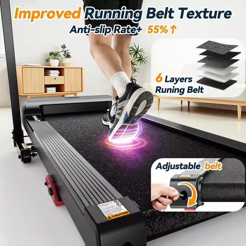 Treadmills on Sale, Treadmills Clearance,Folding Home Treadmill 3.25HP Motor, Manual Incline Cardio Machine with Bluetooth Speakers