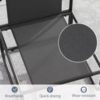 Costway Patio Chairs Set of 2 w/ Removable Cushions Heavy Duty Metal Frame Poolside